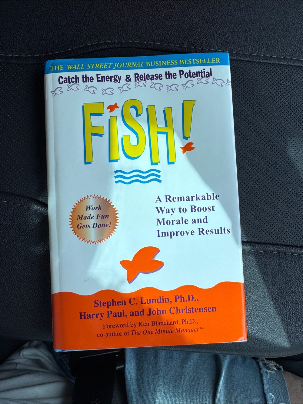 FISH! Book - White and Orange Cover - Stephen C. Lundin